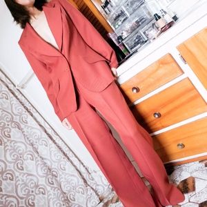Vintage Coral Coloured suit